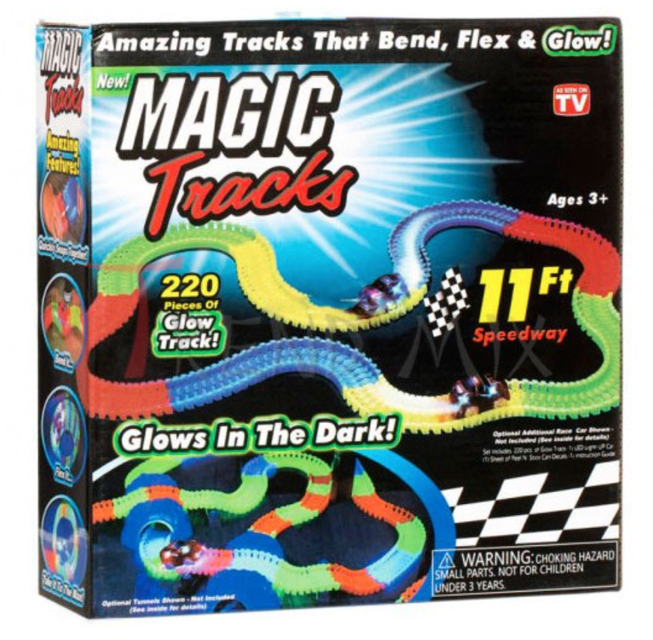 Дитячий трек Magic Tracks 220 деталей світиться у темряві Дитячий трек Magic Tracks 220 деталей світиться у темряві